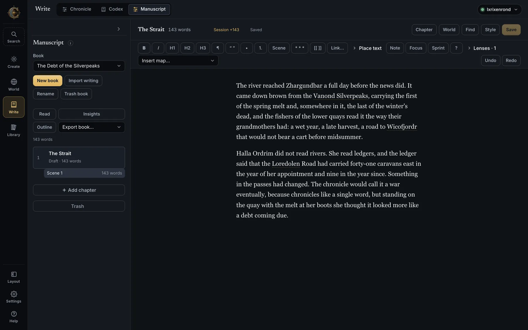 The Manuscript editor: a chapter in progress beside the book's outline
