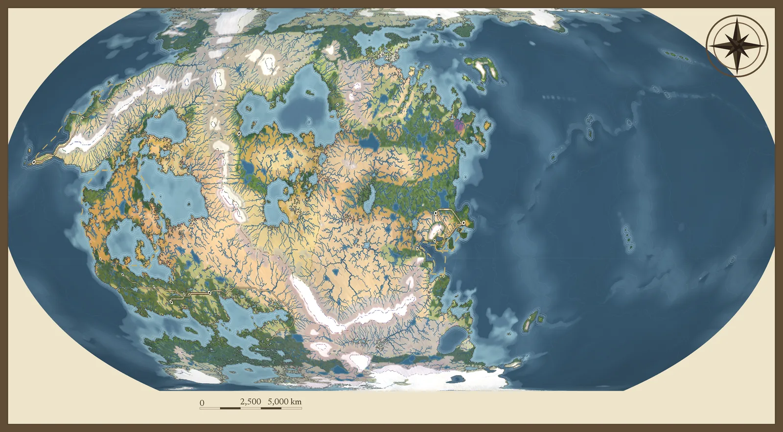 The Amashima world plate without any names